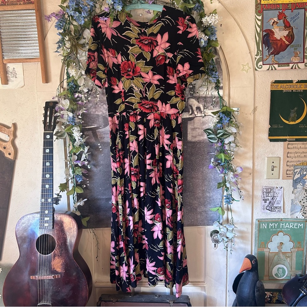 🌺Vintage 90s Tropical Maxi🌺